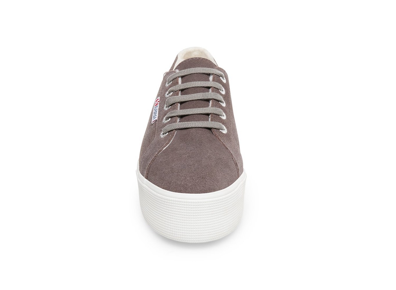 Superga Plataforma Mujer Gris Oscuro - 2790 Suehairyfurw - 123947QSR